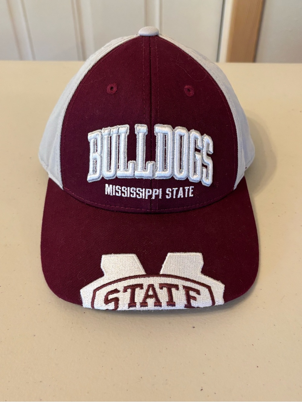 adidas Maroon & White Mississippi State Bulldogs Trucker Cap